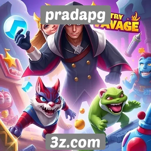 Jogos em destaque no catálogo do site pradapg